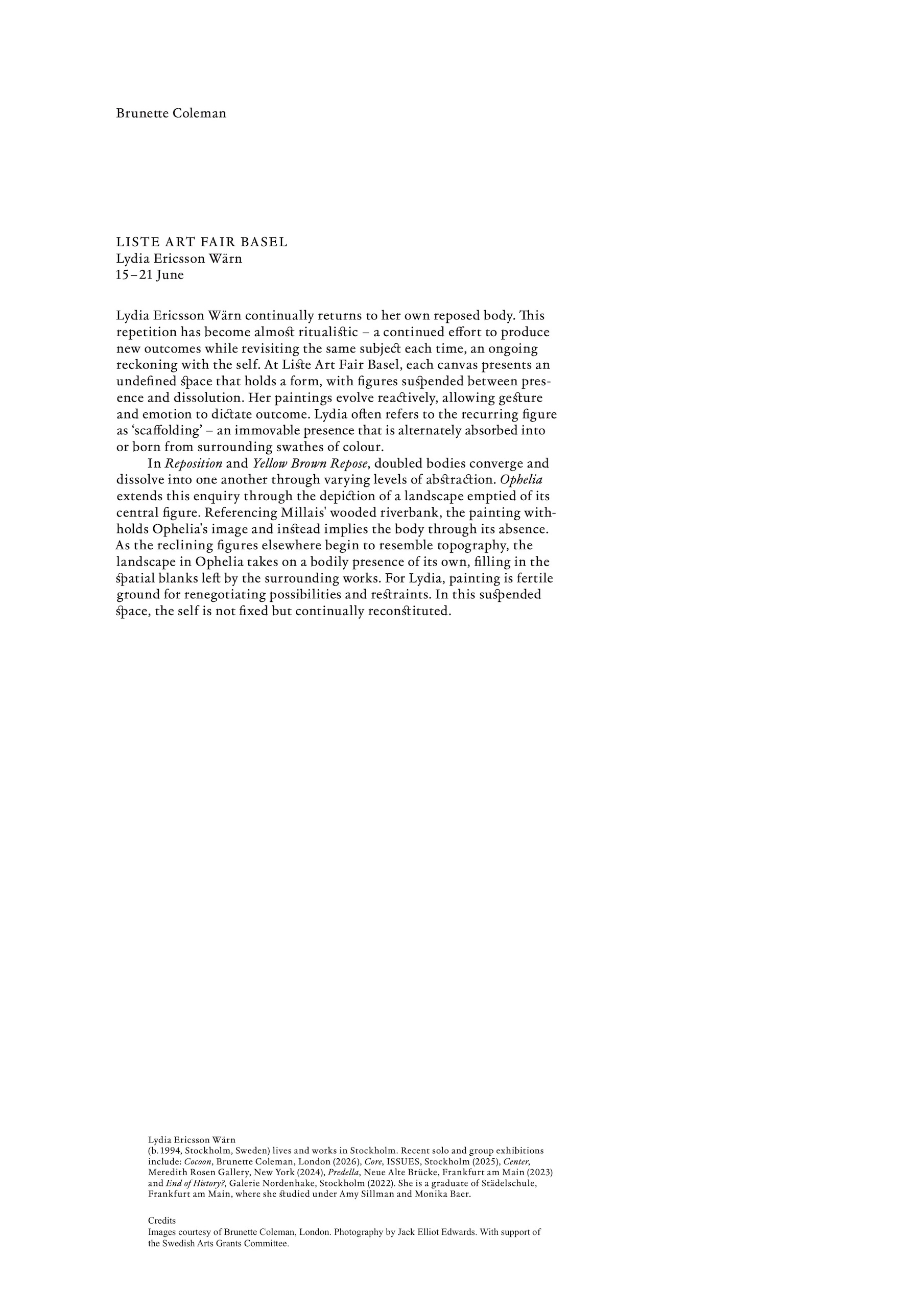 260610 BC_30 Liste Art Fair Basel 2026_Press Release